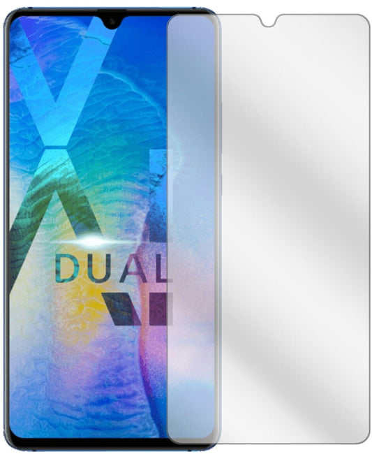 Klare Displayschutzfolie von dipos passend für Huawei Mate 20 X, präziser Zuschnitt und blasenfrei montiert