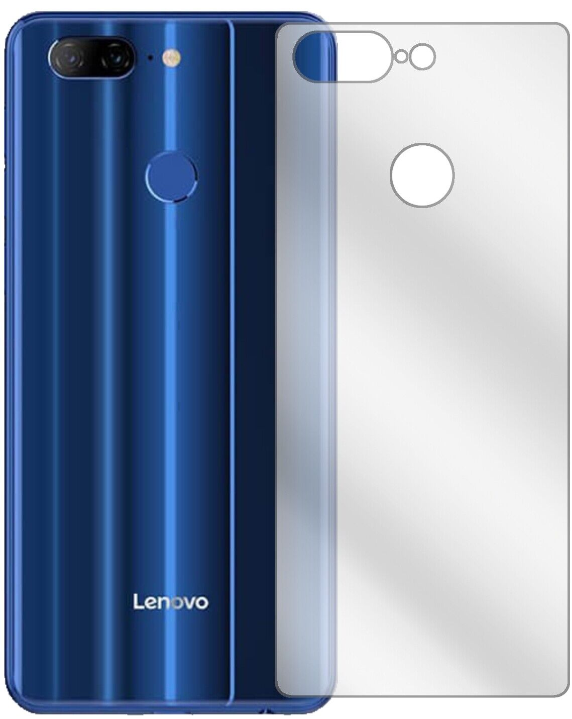 Klare Displayschutzfolie von dipos passend für Lenovo K9 Rückseite, präziser Zuschnitt und blasenfrei montiert