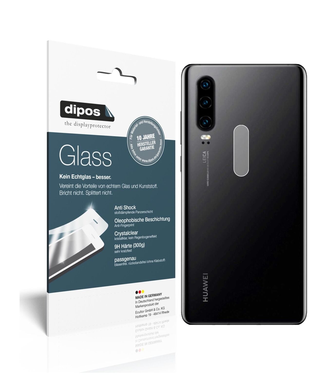5x 9H Schutzfolie für Huawei P30 Kameralinse Panzerfolie