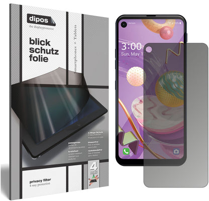 Screen Protector for LG Q70 Privacy Filter 4-Way Protection dipos