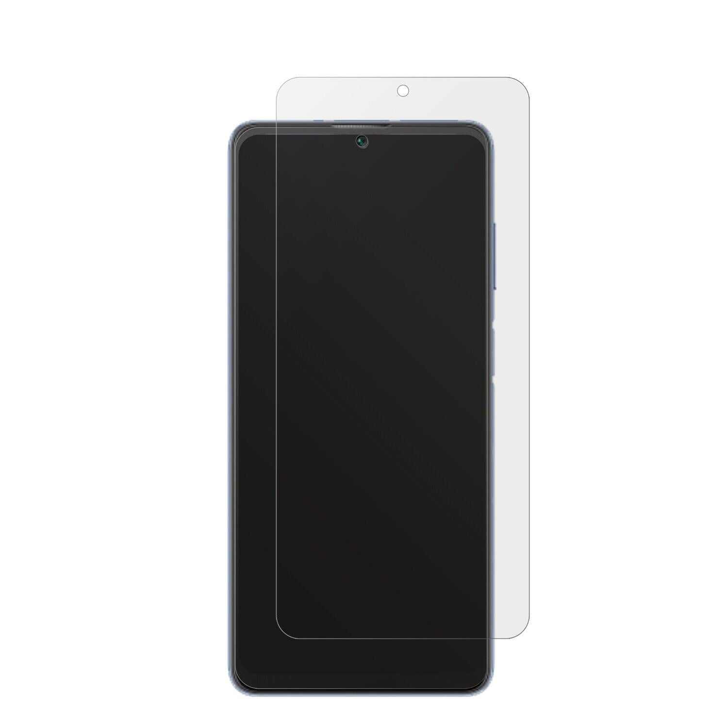BlackviewA53 Pro mit aufgebrachter dipos Displayschutzfolie, die lästige Fingerabdrücke minimiert