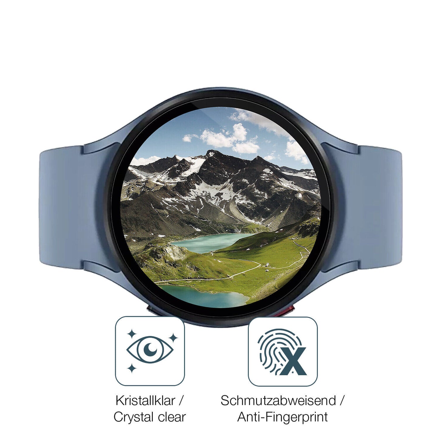 1x 9H Schutzfolie für Samsung Galaxy Watch 5 (44mm) Panzerfolie