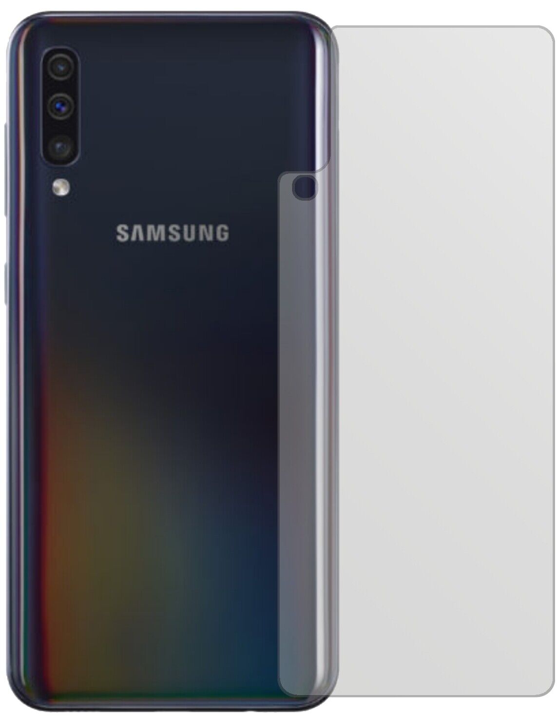 Matte Displayschutzfolie von dipos passend für Samsung Galaxy A40 Rückseite, präziser Zuschnitt und blasenfrei montiert