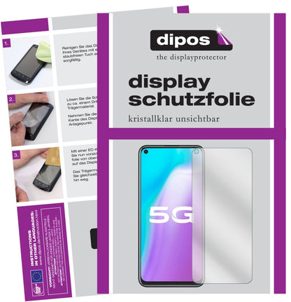 5x Schutzfolie klar für Vivo Y51s Display-Schutzfolie