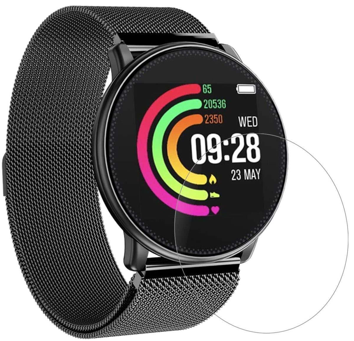 Screen Protector for I Umidigi Uwatch I matte I Flexible Glass I 9H I dipos