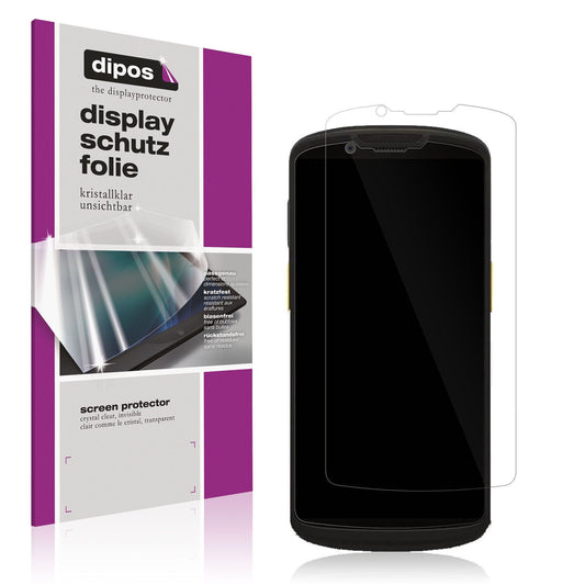 Klare Displayschutzfolie von dipos passend für Zebra TC73 / TC78, präziser Zuschnitt und blasenfrei montiert