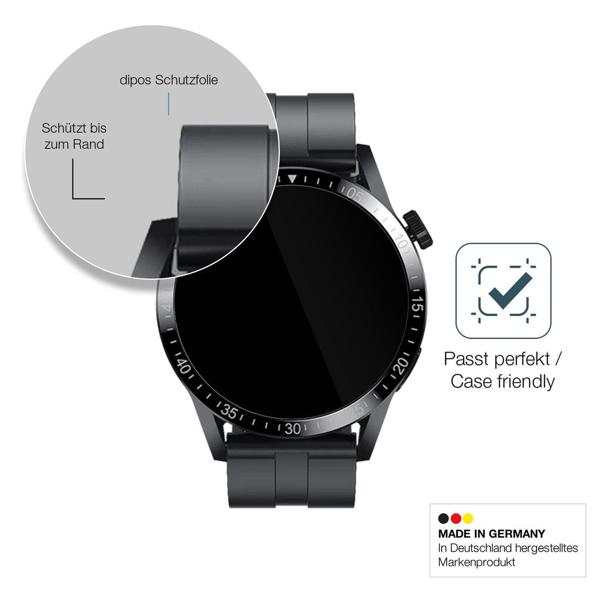 Screen Protector for Fireboltt Talk Pro Flexible Glass 9H dipos