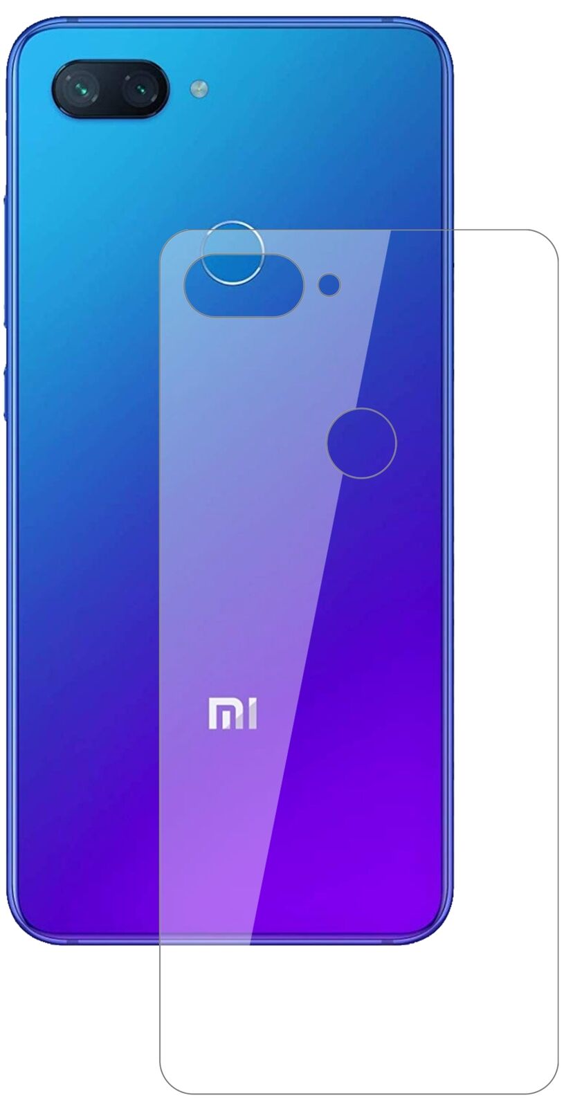 Screen Protector for I Xiaomi Mi 8 Lite back I Flexible Glass I 9H I dipos