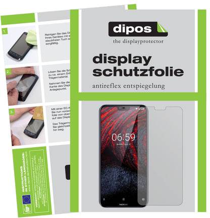 1x Schutzfolie matt für Nokia 6.1 Plus Display-Schutzfolie