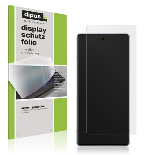 Matte Displayschutzfolie von dipos passend für Google Pixel 7a, präziser Zuschnitt und blasenfrei montiert
