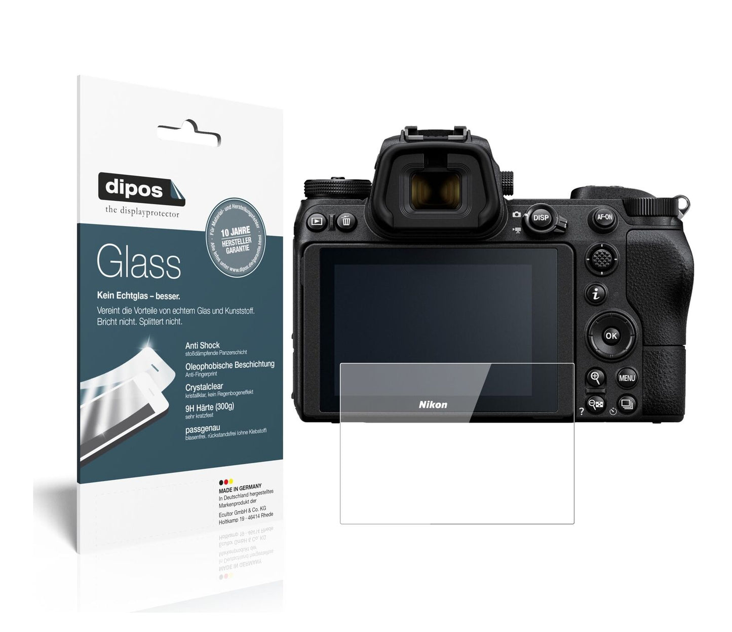 Screen Protector for I Nikon Z6 I Flexible Glass I Film I 9H I Cover I dipos