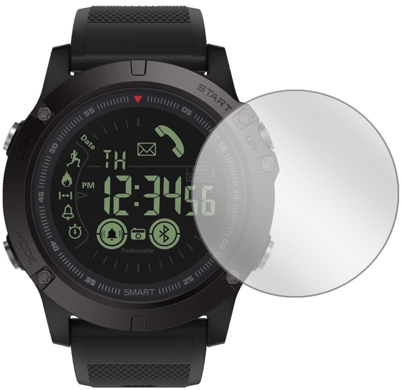 5x Schutzfolie klar für Zeblaze VIBE 3 Display-Schutzfolie