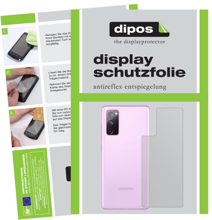 5x Schutzfolie matt für Samsung Galaxy S20 FE 5G Rückseite Display-Schutzfolie