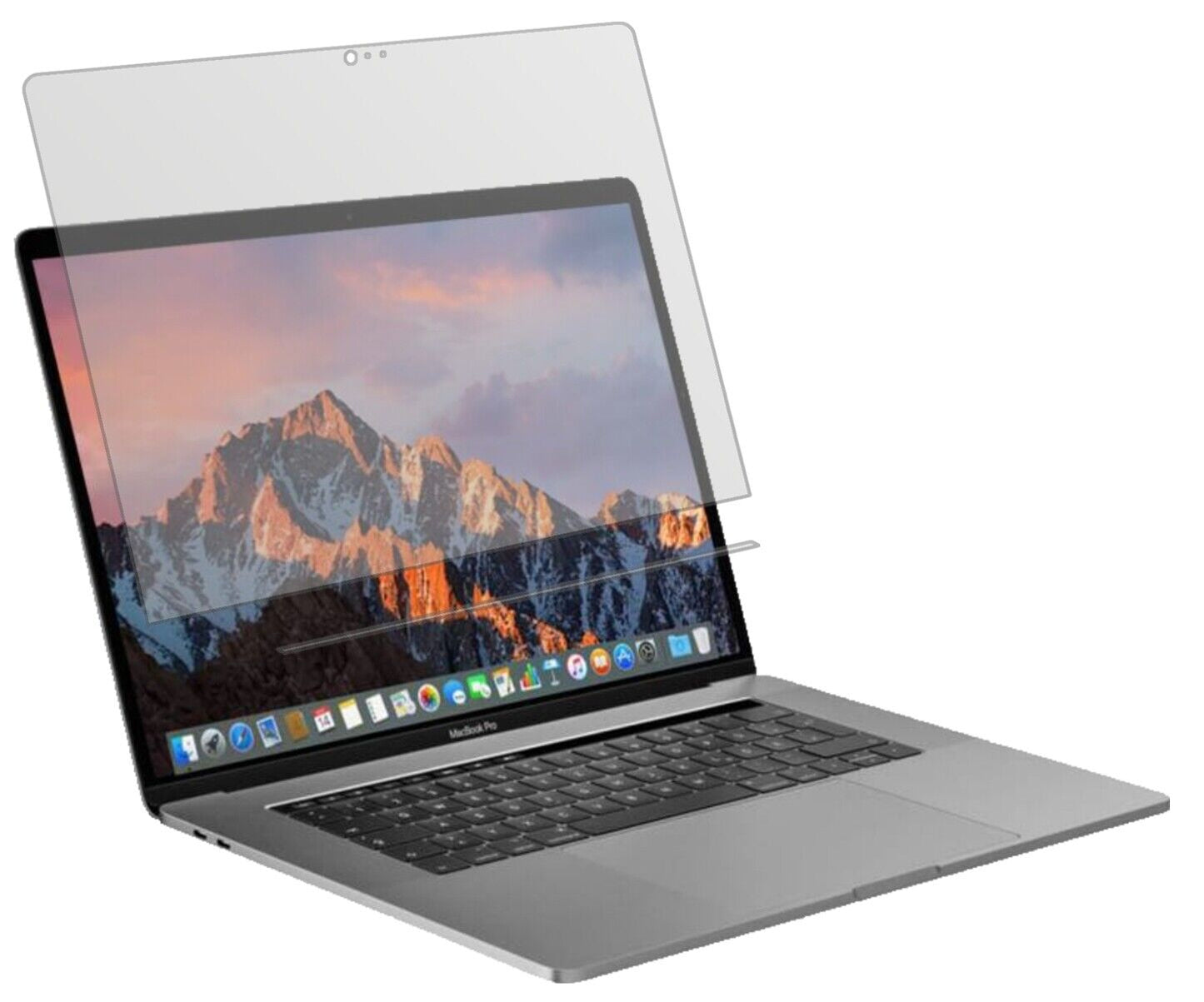 1x Schutzfolie matt für Apple MacBook Pro 15 Zoll (2019) Touchbar Display-Schutzfolie
