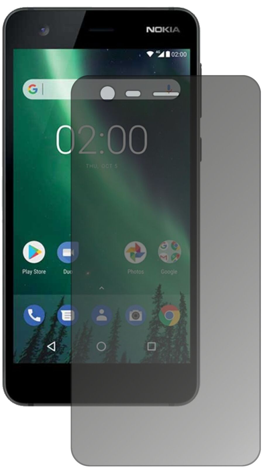 Blickschutzfolie für Nokia 2 matt Schutzfolie Privacy