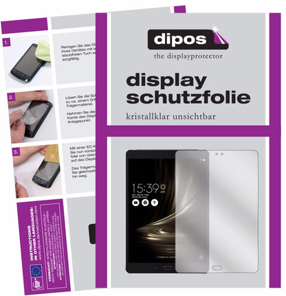 2x Schutzfolie klar für Asus ZenPad 3S 10 LTE (2017 / Z500KL) Display-Schutzfolie