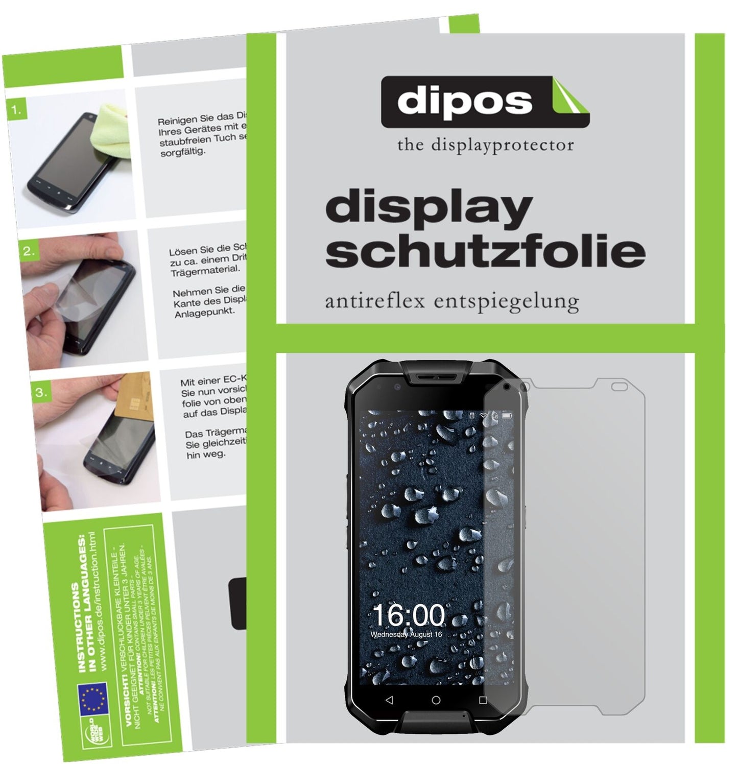 5x Schutzfolie matt für AGM X2 Display-Schutzfolie