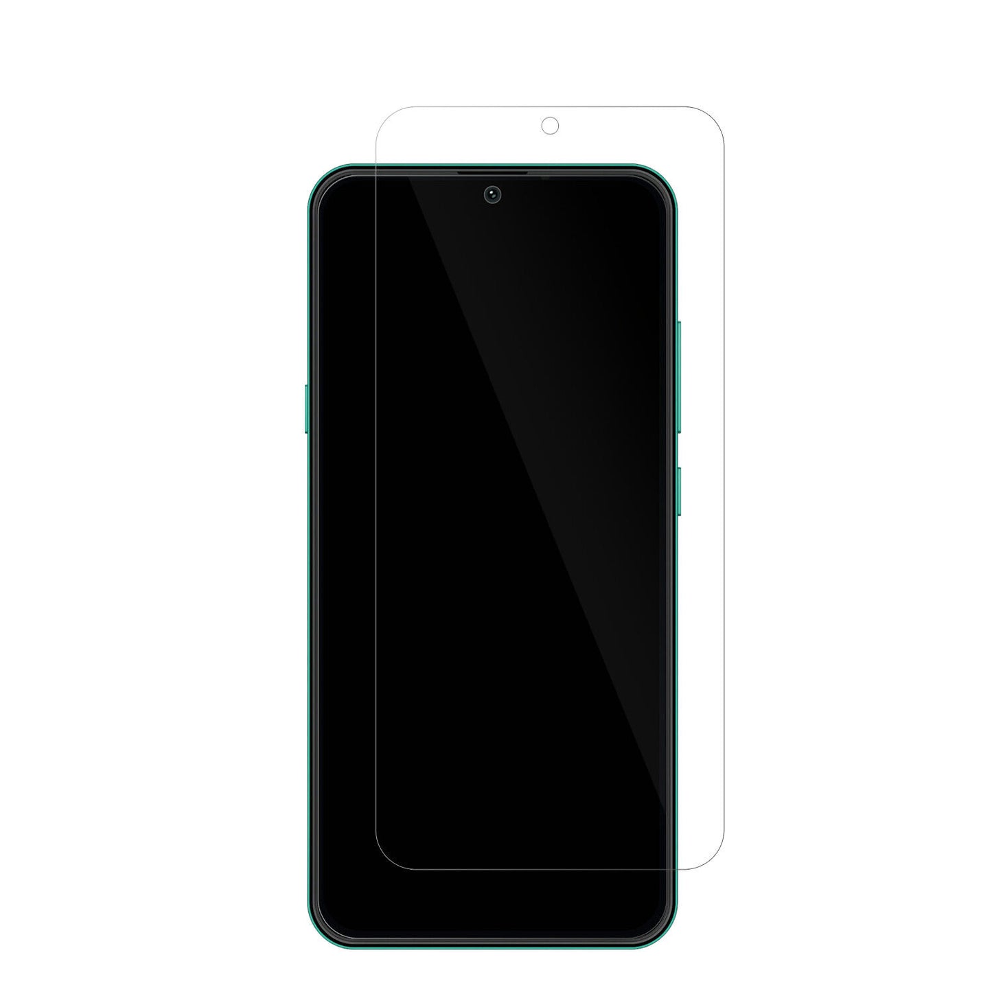 HisenseInfinity E40 Lite mit aufgebrachter dipos Displayschutzfolie, glasklare Darstellung ohne Einschränkungen