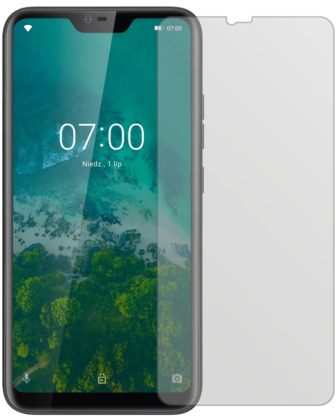 Matte Displayschutzfolie von dipos passend für Kruger Matz Smartfon LIVE 7, präziser Zuschnitt und blasenfrei montiert