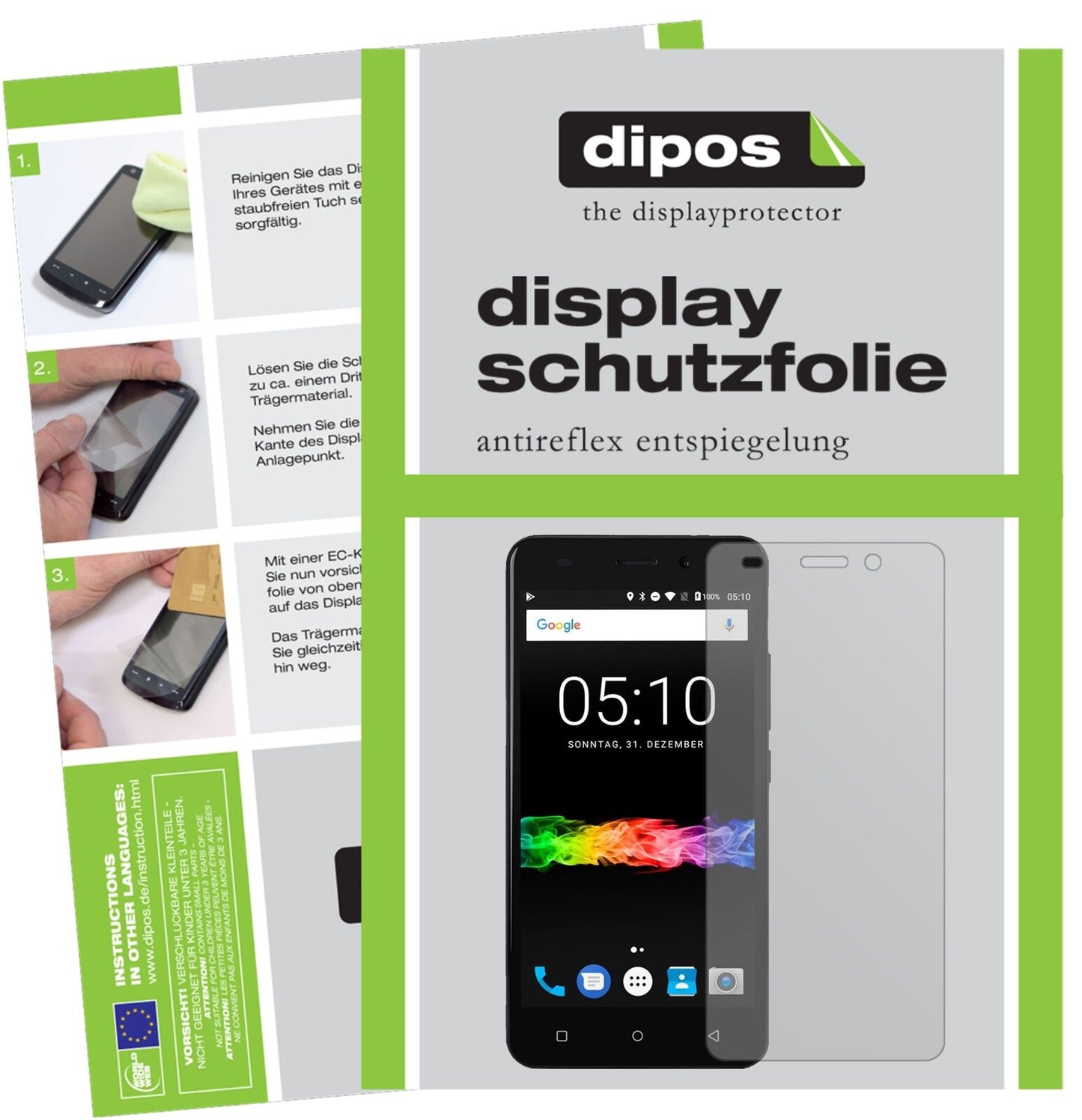 1x Schutzfolie matt für Swisstone SD 510 Display-Schutzfolie