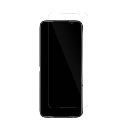 ASUSROG Phone 6D mit aufgebrachter dipos Displayschutzfolie, glasklare Darstellung ohne Einschränkungen