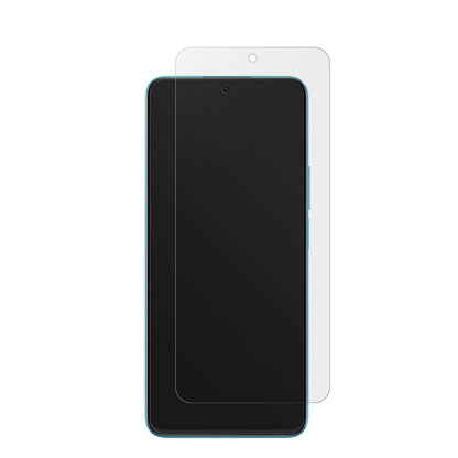 HONORX8a mit aufgebrachter dipos Displayschutzfolie, die lästige Fingerabdrücke minimiert