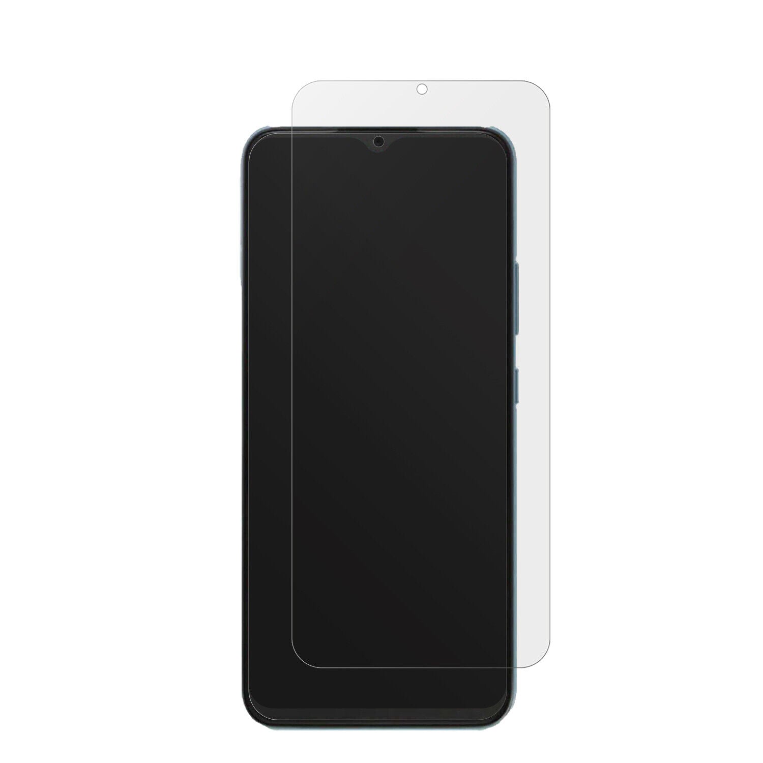 RealmeC21Y mit aufgebrachter dipos Displayschutzfolie, die lästige Fingerabdrücke minimiert