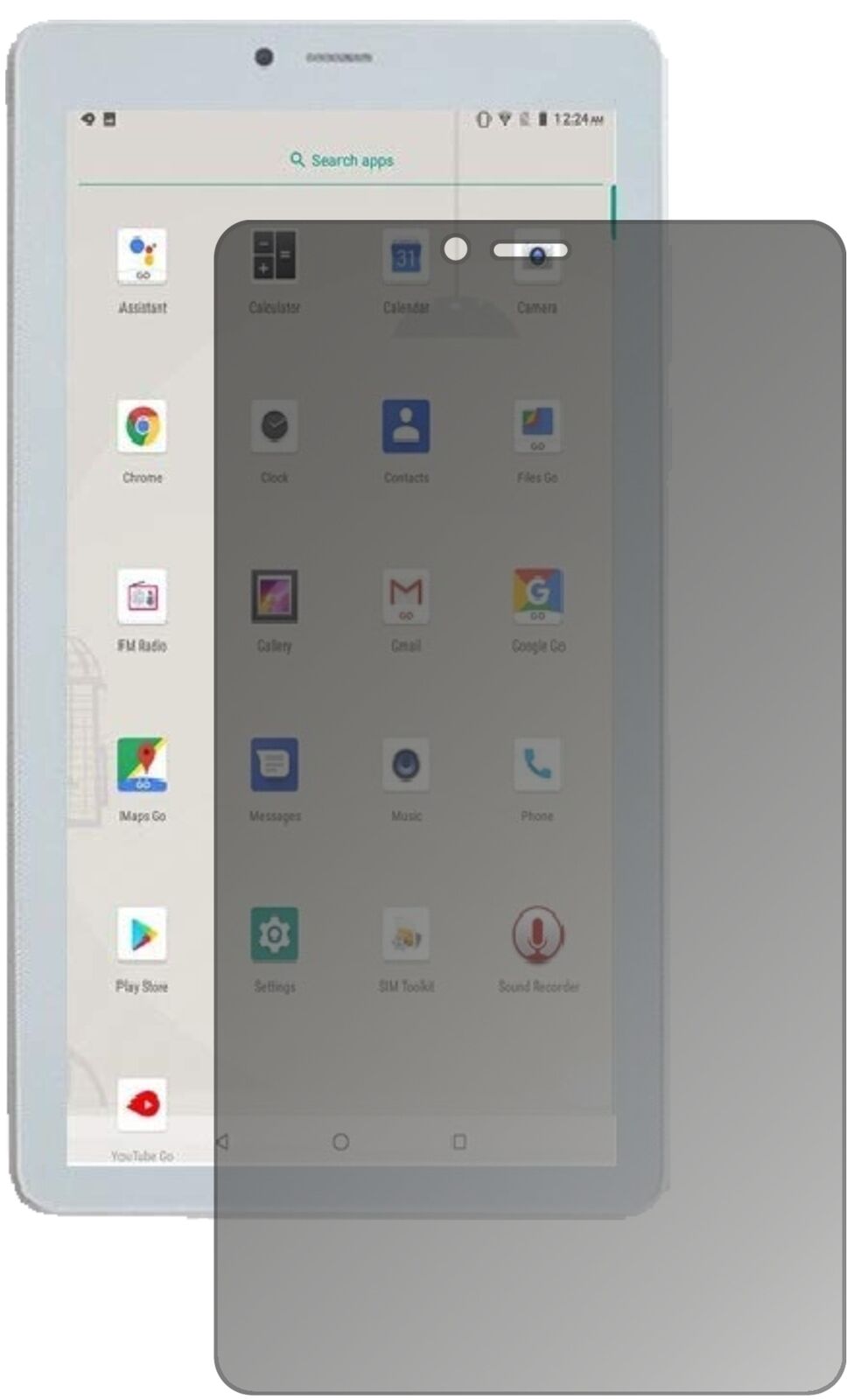 Blickschutzfolie für ibowin V7s 7 Zoll Tablet matt Schutzfolie Privacy