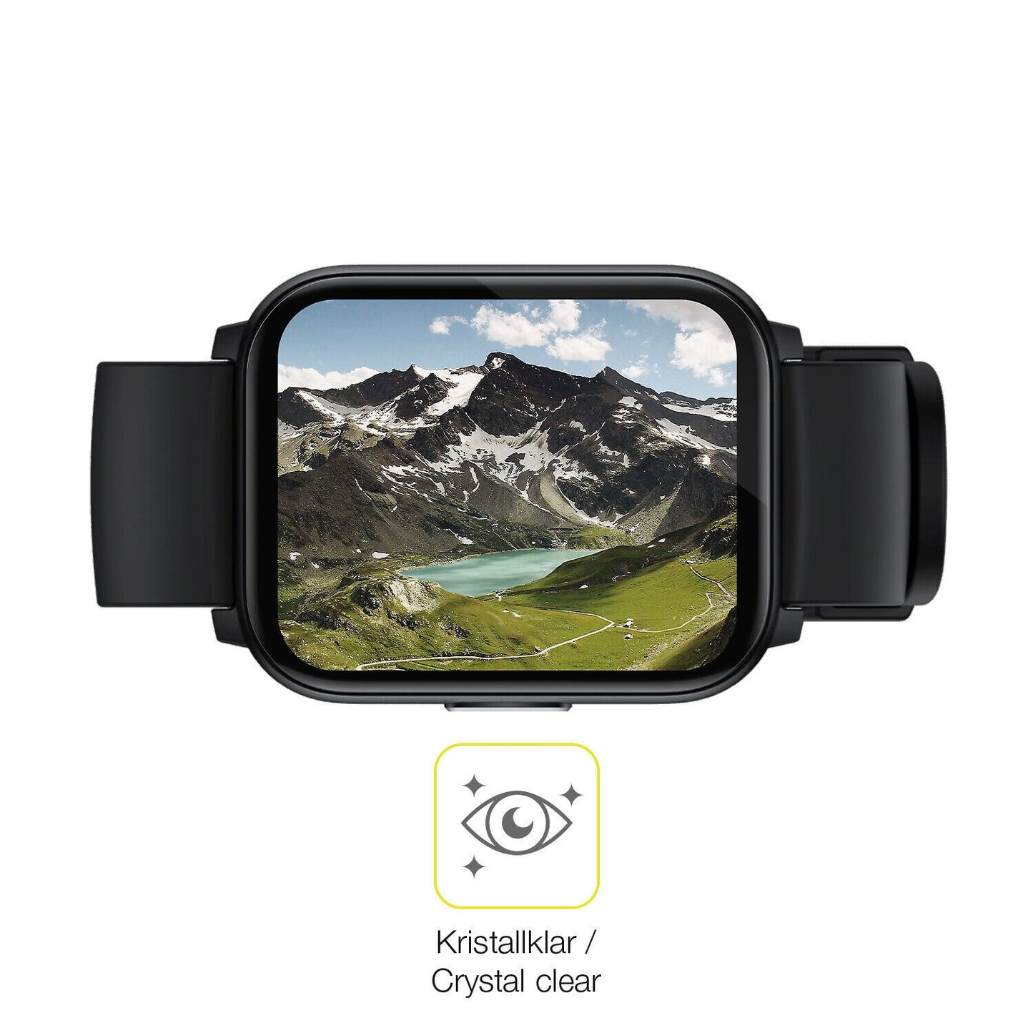 2x Screen Protector for Realme Watch S100 Protective Film covers 100% dipos Flex