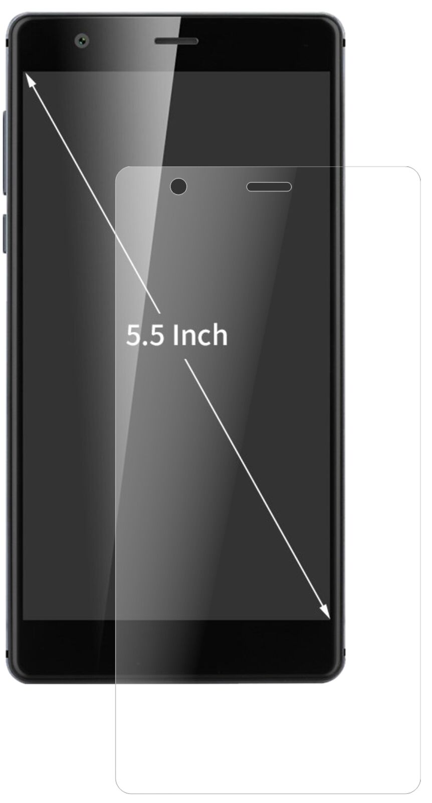 1x 9H Matte Screen Protector for Oukitel U13 Tempered Glass Film