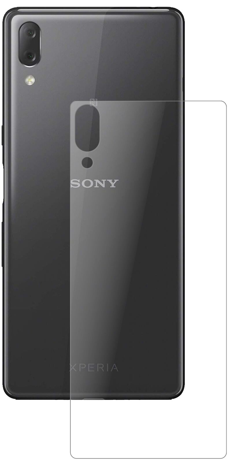 1x 9H Schutzfolie matt für Sony Xperia L3 Rückseite Panzerfolie