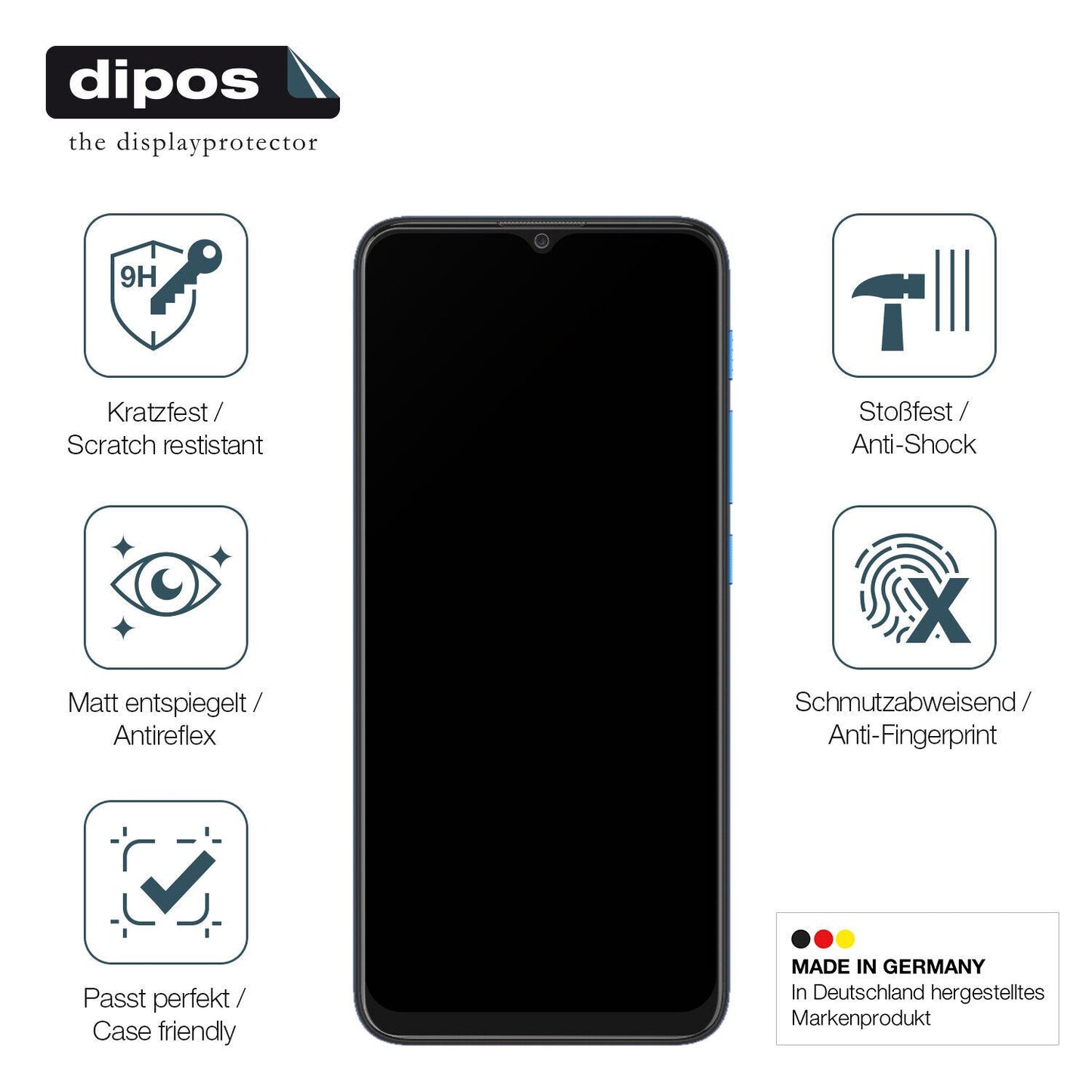 Screen Protector for MOTOROLA Moto E7 Power matte Flexible Glass 9H dipos