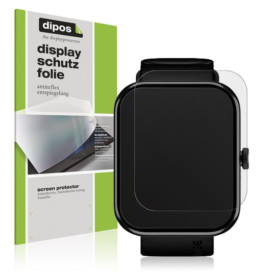 Matte Displayschutzfolie von dipos passend für Noise ColorFit Pulse 2 Max, präziser Zuschnitt und blasenfrei montiert