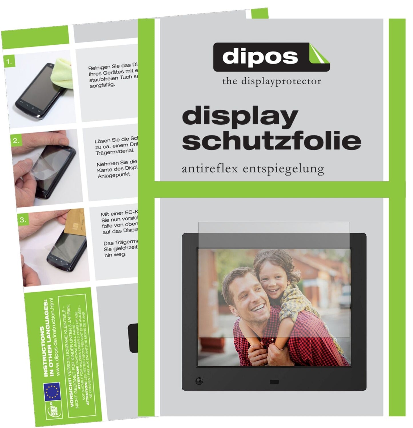 5x Schutzfolie matt für NIX Advance 8 Zoll Digitaler Bilderrahmen Display-Schutzfolie