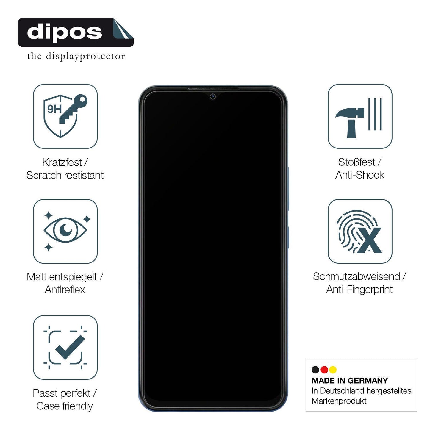 Screen Protector for itel Vision 3 matte Flexible Glass 9H dipos