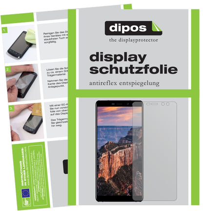 Matte Displayschutzfolie von dipos passend für M-HORSE Pure 1, präziser Zuschnitt und blasenfrei montiert