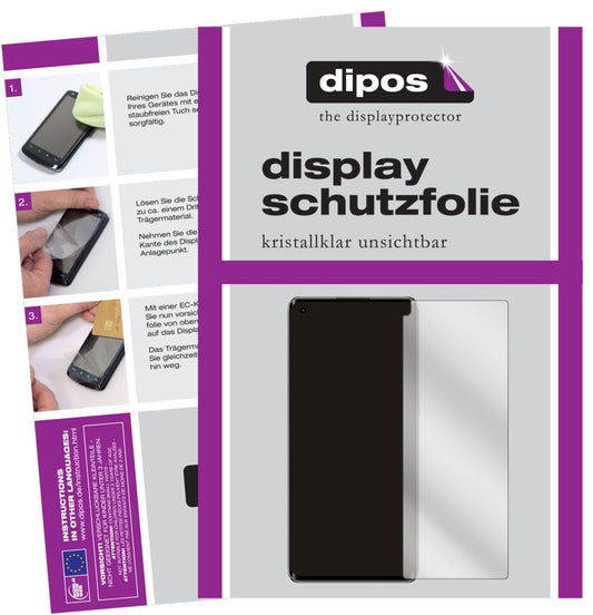 Klare Displayschutzfolie von dipos passend für Oppo Realme X7 Max, präziser Zuschnitt und blasenfrei montiert