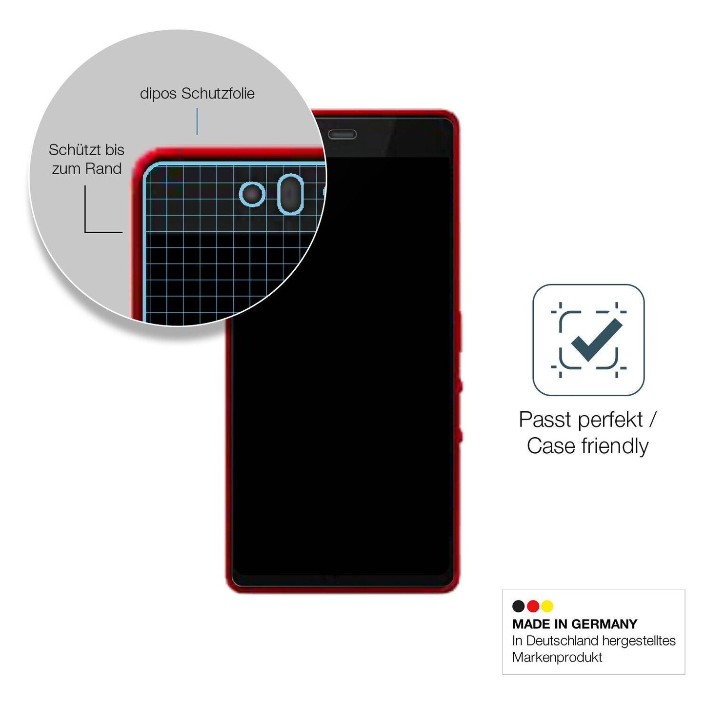 Screen Protector for Fujitsu Arrows M04 matte Flexible Glass 9H dipos