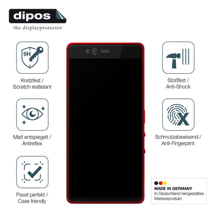 Screen Protector for Fujitsu Arrows M04 matte Flexible Glass 9H dipos