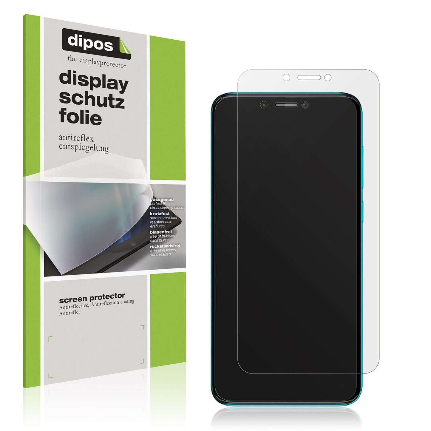 Matte Displayschutzfolie von dipos passend für Walton Primo EF10, präziser Zuschnitt und blasenfrei montiert