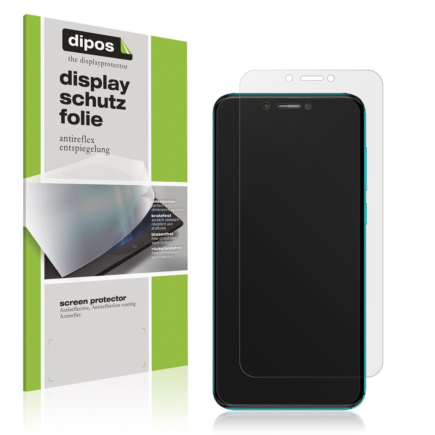 Matte Displayschutzfolie von dipos passend für Walton Primo EF10, präziser Zuschnitt und blasenfrei montiert