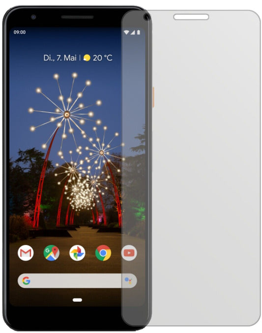 Matte Displayschutzfolie von dipos passend für Google Pixel 3a, präziser Zuschnitt und blasenfrei montiert
