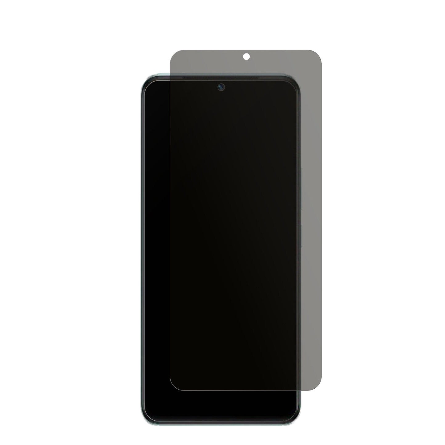 VivoT1 Pro 5G mit aufgebrachtem dipos Displayschutz, der seitliche Einblicke blockiert