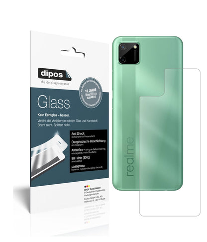 1x 9H Schutzfolie matt für Oppo Realme C11 Rückseite Panzerfolie