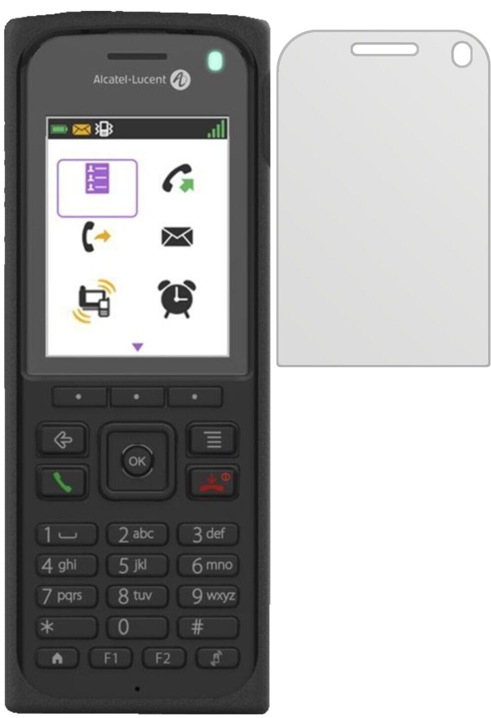 Matte Displayschutzfolie von dipos passend für Alcatel 8262EX, präziser Zuschnitt und blasenfrei montiert