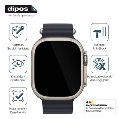1x 9H Schutzfolie für Apple Watch Ultra Panzerfolie