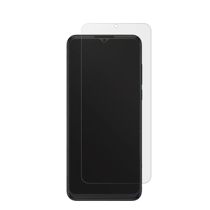 SHARPAquos V6 mit aufgebrachter dipos Displayschutzfolie, die lästige Fingerabdrücke minimiert