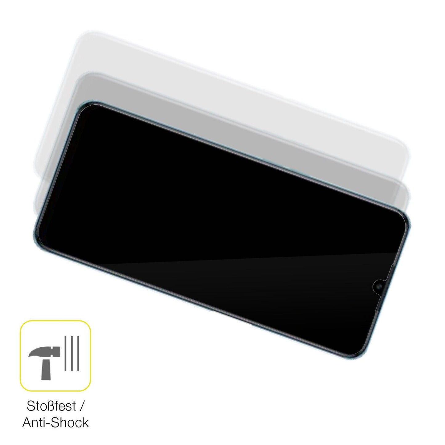 2x Screen Protector for OPPO A56s Protective Film covers 100% dipos Flex