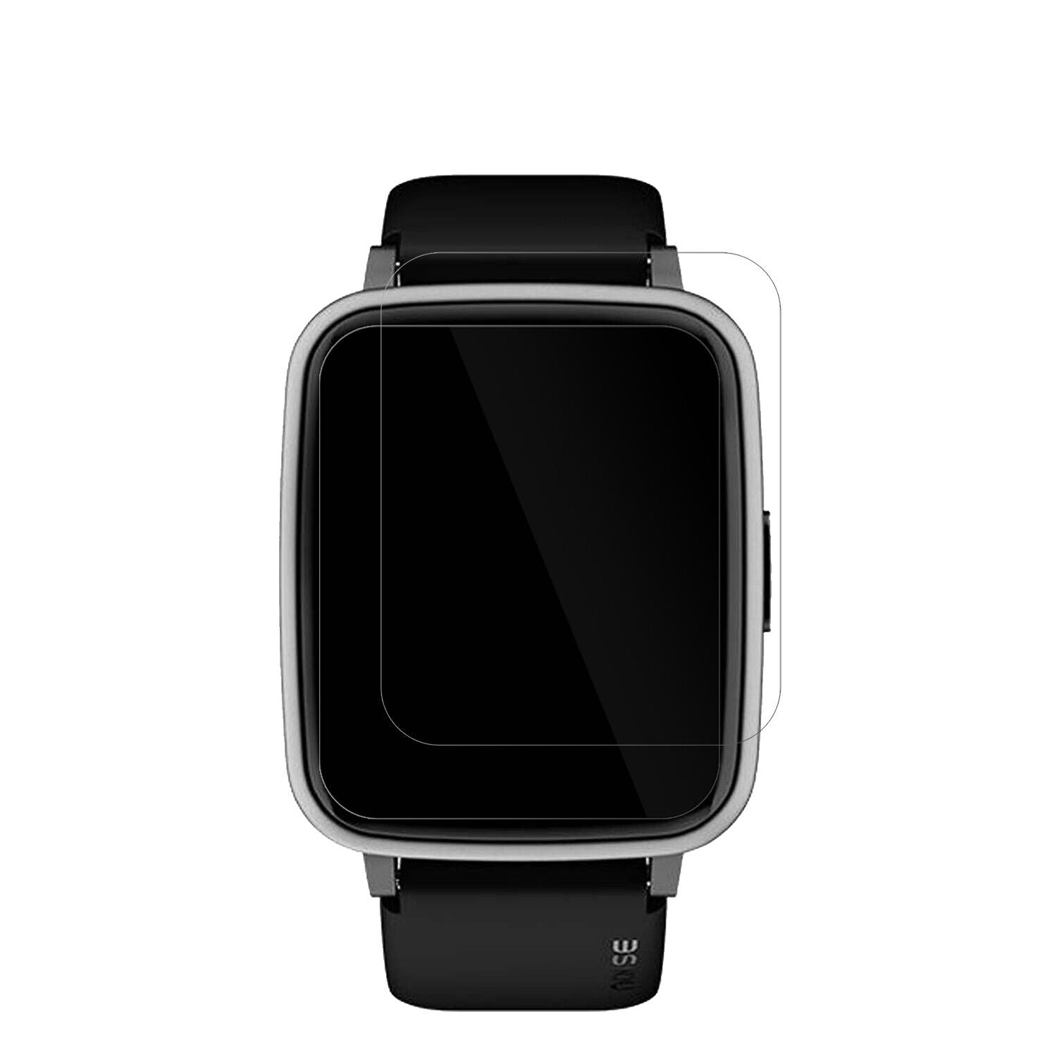NoiseColorFit Pulse 2 mit aufgebrachter dipos Displayschutzfolie, glasklare Darstellung ohne Einschränkungen