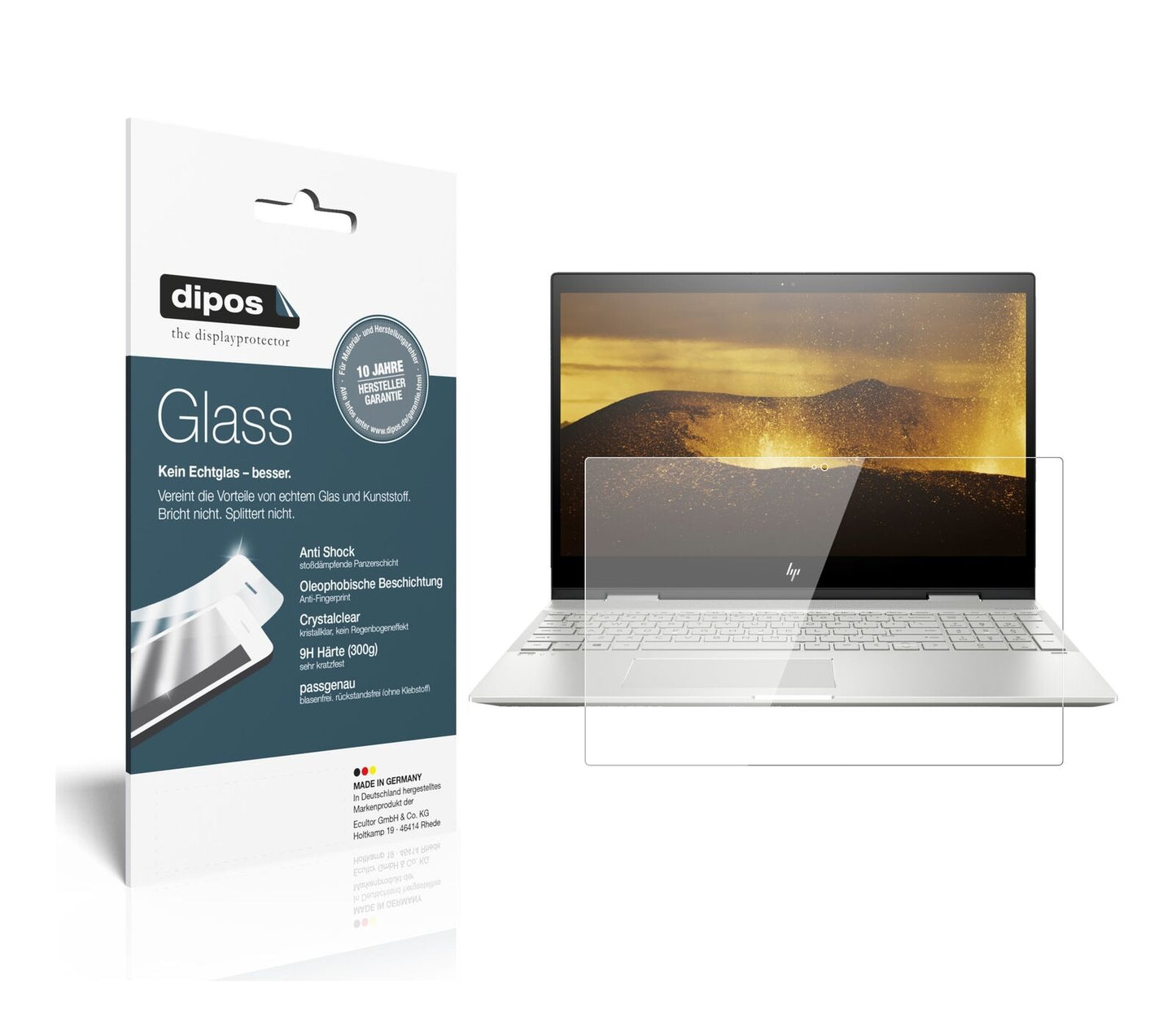 1x 9H Schutzfolie für HP Envy X360 13.3 Zoll Panzerfolie